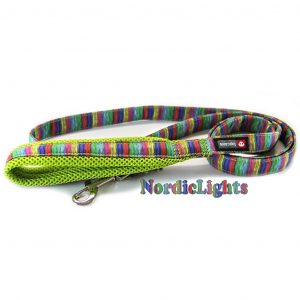 FinNero Nordic lights limen värinen koiran talutin.