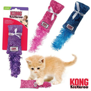 Kong kickeroo kitten on hauska, rapiseva ja pörröhäntäinen lelu kissalle.