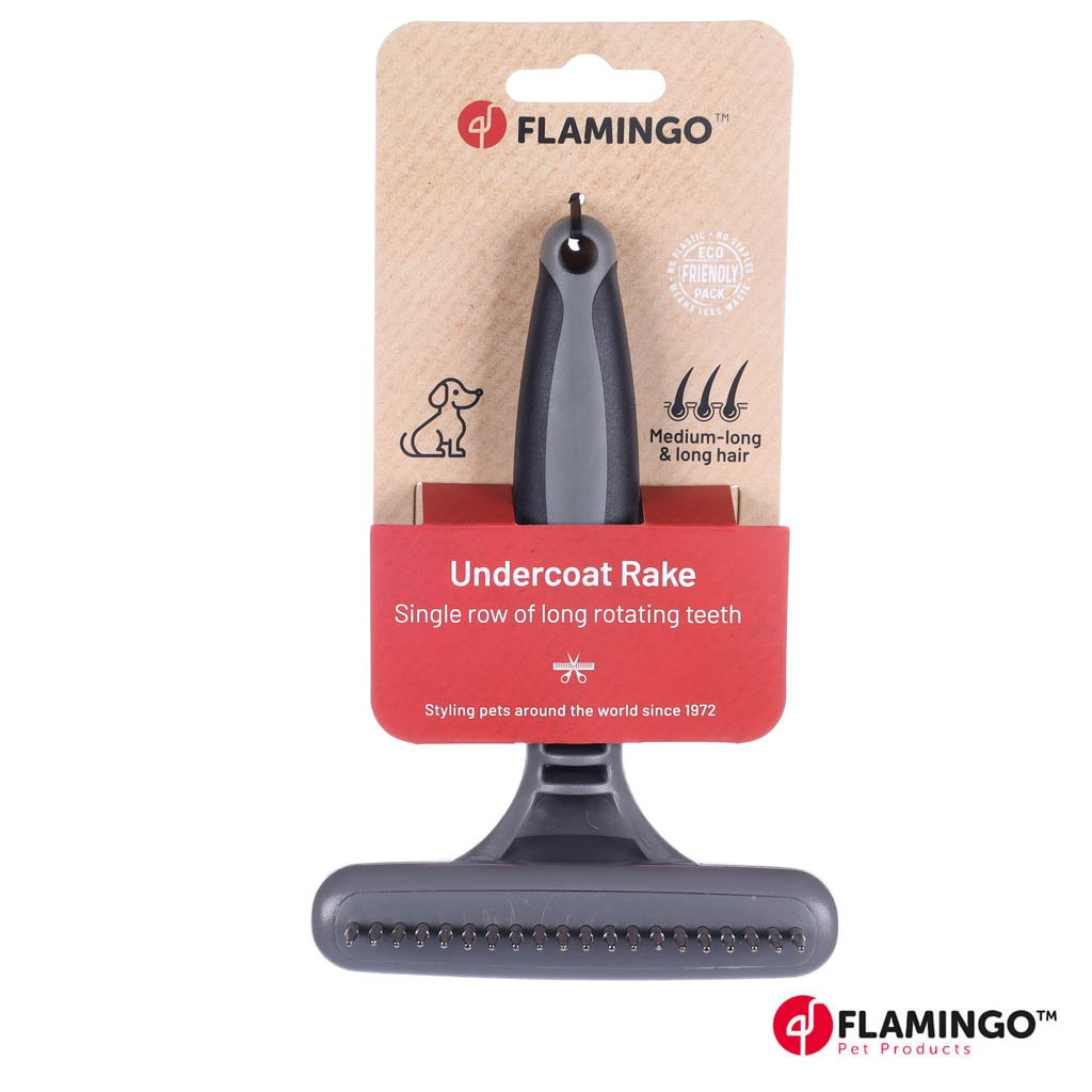 Pohjavilla kampa poistaa tehokkaasti lemmikin irtoamassa olevaa pohjavillaa.