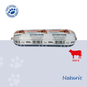 Naturis koiran ja kissan makkara korkealla lihapitoisuudella.