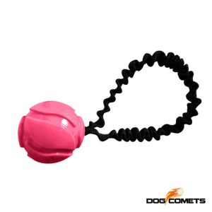 Dog Comets AstroFlex koiran kumiseos pallo, joustavalla kahvalla.