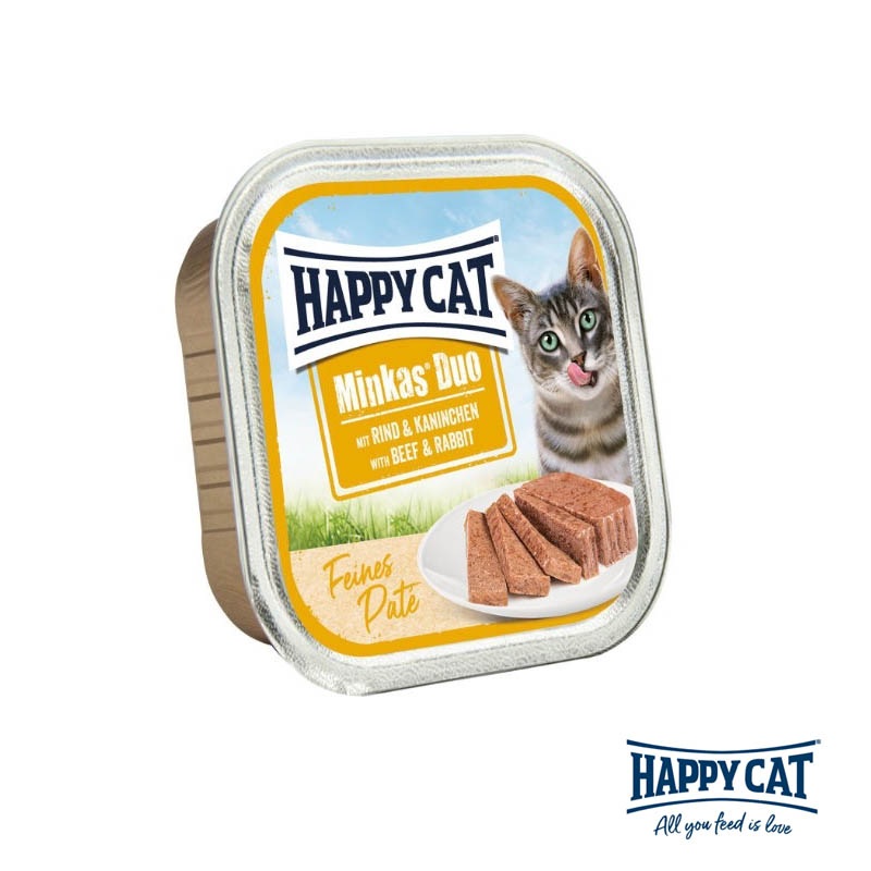 Happy Cat Nauta & Kaniini patee, 100g
