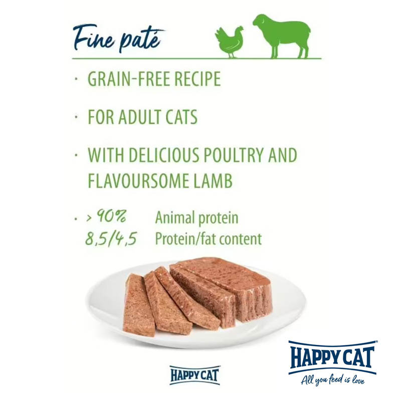 Happy Cat Siipikarja & Lammas patee, 100g - Image 2